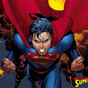 DC Comics Superman Action Flying Pose Google Home Skin